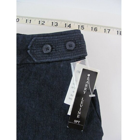 Larry Levine Jeans Pants Womens Sz 6 (30 x 31) Stretch Dark Wash Double Hook NWT - Picture 4 of 12